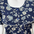 Navy Blue Pure Cotton Nighty Comfortable & Elegant