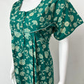 Green Pure Cotton Nightgown for Women