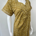 Mustard 100% Cotton Nighty for Women