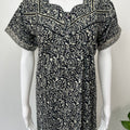 Black 100% Cotton Nighty Comfortable & Breathable