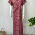Maroon Pure Cotton Nightgown