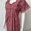 Maroon Pure Cotton Nightgown
