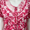 Pink Floral Printed 100% Cotton Nightgown