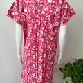 Pink Floral Printed 100% Cotton Nightgown