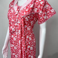 Peach 100% Cotton Nightgown Soft & Comfortable