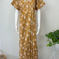 Golden Pure Cotton Nightgown Soft & Comfortable