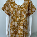 Golden Pure Cotton Nightgown Soft & Comfortable