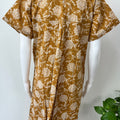 Golden Pure Cotton Nightgown Soft & Comfortable