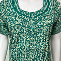 Sea Green Pure Cotton Nighty Elegant & Comfortable