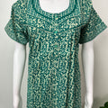 Sea Green Pure Cotton Nighty Elegant & Comfortable