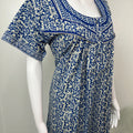 Navy Blue Pure Cotton Nighty for Women