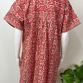 Red Pure Cotton Nightgown Soft & Comfortable
