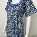 Navy Blue Pure Cotton Nighty for Women