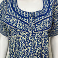 Navy Blue Pure Cotton Nighty for Women