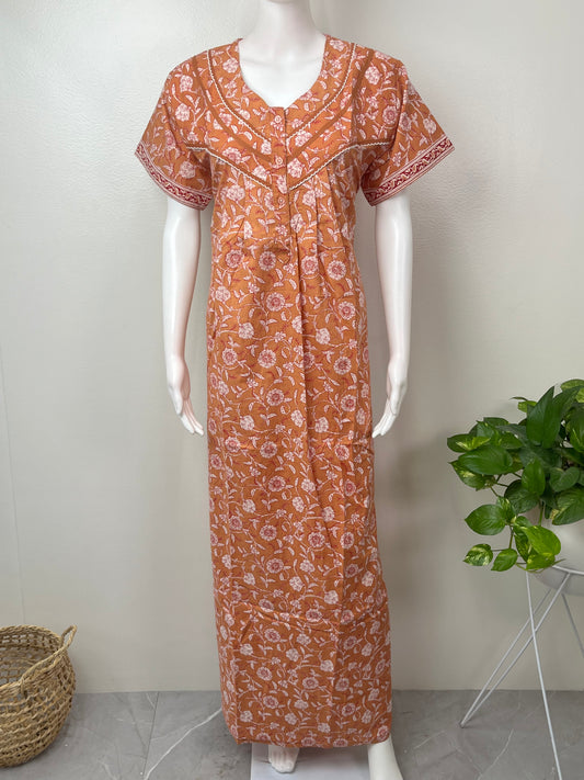 Printed Pure Cotton Women's Nighty