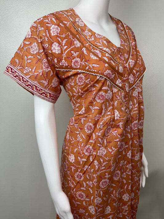 Printed Pure Cotton Women's Nighty