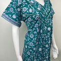 Teal Blue 100% Cotton Nightgown for Women