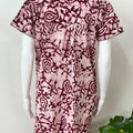 Red Pure Cotton Nighty Elegant & Breathable