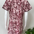 Red Batik 100% Cotton Nighty Soft & Comfortable