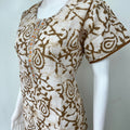 Brown Batik Printed Pure Cotton Nightgown