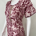 Red Batik 100% Cotton Nighty Soft & Comfortable