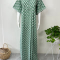 Green 100% Cotton Nightgown for Women