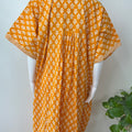 Mustard 100% Cotton Nightgown Elegant & Comfortable