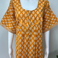 Mustard 100% Cotton Nightgown Elegant & Comfortable