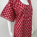 Red Printed Pure Cotton Nightgown