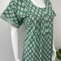 Sea Green 100% Cotton Nightgown for Women