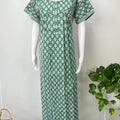 Sea Green 100% Cotton Nightgown for Women