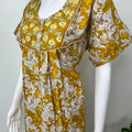 Yellow Pure Cotton Nightgown Soft & Comfortable