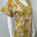 Yellow Pure Cotton Nightgown Soft & Comfortable