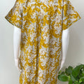 Yellow Pure Cotton Nightgown Soft & Comfortable