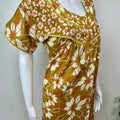 Mustard Pure Cotton Nighty for Women