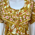 Mustard Pure Cotton Nighty for Women
