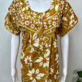 Mustard Pure Cotton Nighty for Women