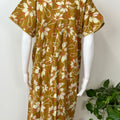 Mustard Pure Cotton Nighty for Women