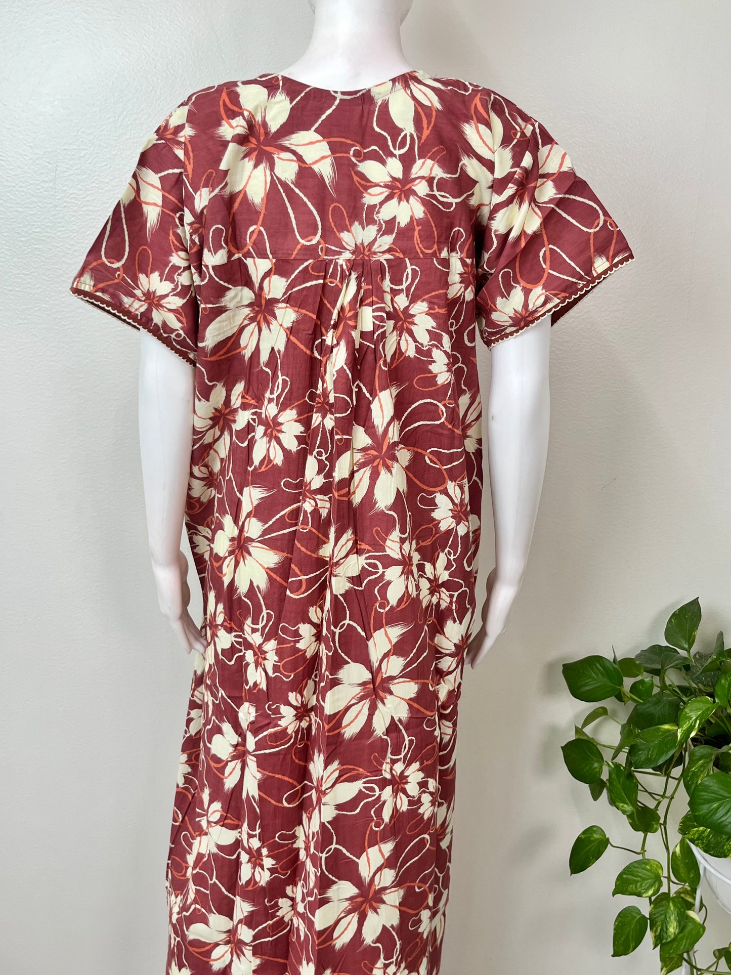 Floral Printed 100% Cotton Nighty for Women