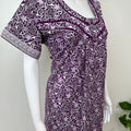 Purple 100% Cotton Nightgown for Women