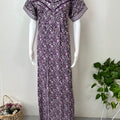 Purple 100% Cotton Nightgown for Women