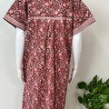 Brown 100% Cotton Women's Nightgown