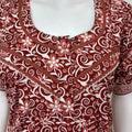 Brown 100% Cotton Women's Nightgown