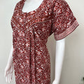 Brown 100% Cotton Women's Nightgown