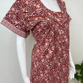 Brown 100% Cotton Women's Nightgown