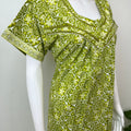 Lime Green Pure Cotton Nightgown Soft & Comfortable