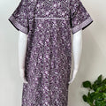 Purple 100% Cotton Nightgown for Women
