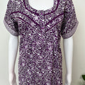 Purple 100% Cotton Nightgown for Women
