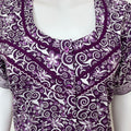 Purple 100% Cotton Nightgown for Women