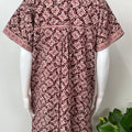 Red Pure Cotton Nightgown Soft & Comfortable